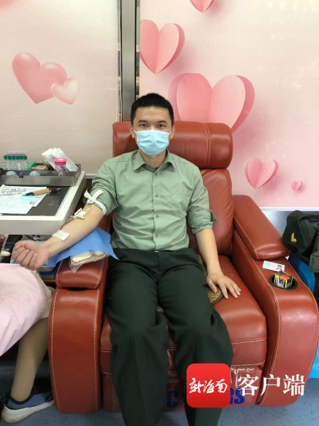 　今年1月，胡磊为一患者献血